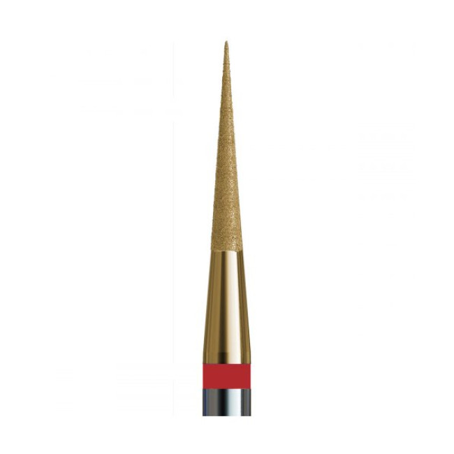 N° 80 V104.165.514.014_Z (Foret diamanté cône 165, longueur 8,0 mm, d = 1,4 mm, abrasif doux, avec pulvérisation de zirconium) - Kodi Professional