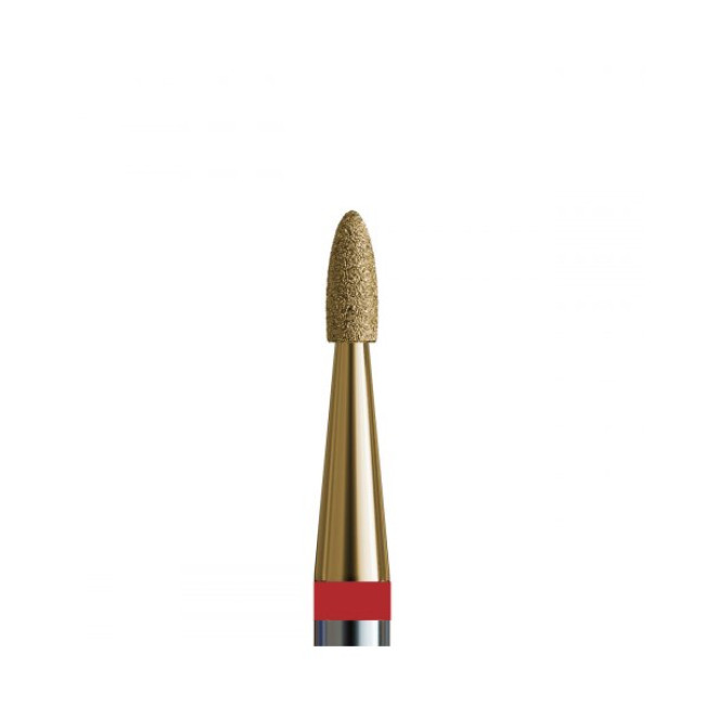 № 128 V104.243.514.014_Z (Drill Bit Diamond Flame Small 243, d = 1.4 mm, Soft Abrasive, with Zirconium Spraying) - Kodi Professional