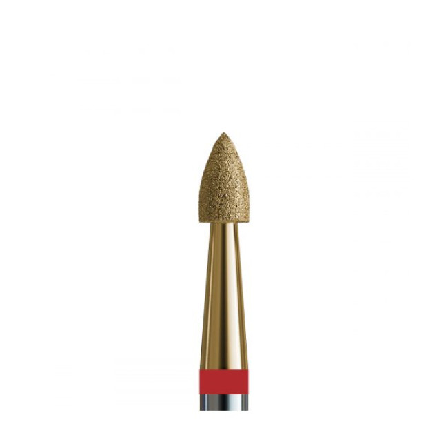 № 136 V104.243.514.023_Z (Drill Bit Diamond Flame Small 243, d = 2.3 mm, Soft Abrasive, with Zirconium Spraying) - Kodi Professional