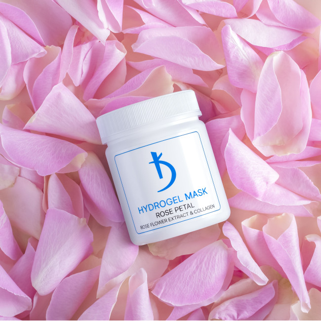 Masque hydrogel à l'extrait de fleur de rose et au collagène « Pétale de rose », 100 g. - Kodi Professional