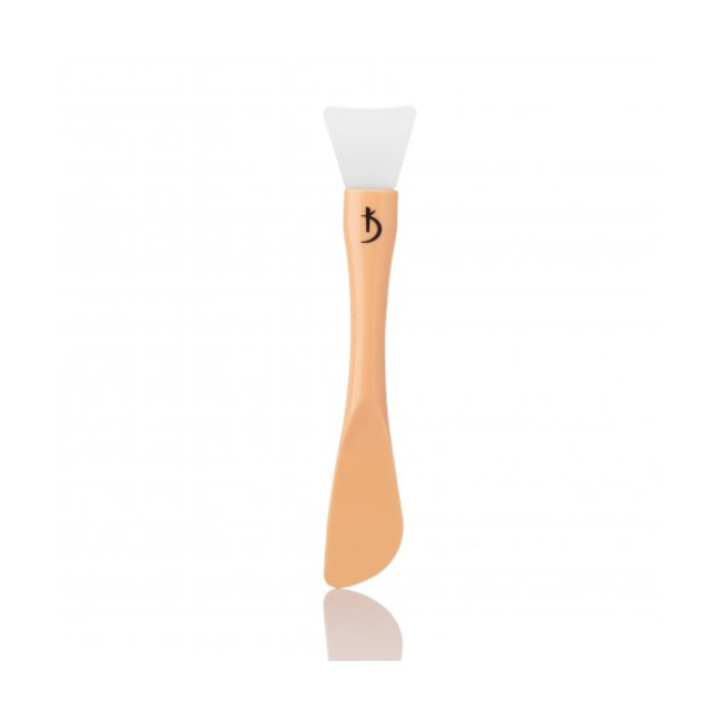 Pinceau plastique double face pour appliquer les masques avec embout en silicone (couleur : naturel) - Kodi Professional