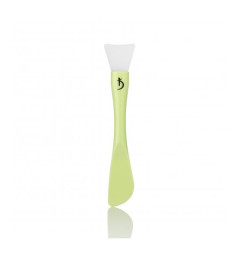 Double-sided plastic brush for applying masks with a silicone tip (color: green)