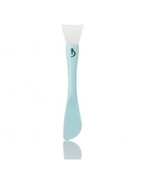 Double-sided plastic brush for applying masks with a silicone tip (color: blue)