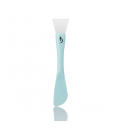 Double-sided plastic brush for applying masks with a silicone tip (color: blue)