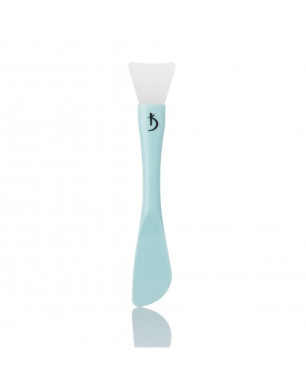 Double-sided plastic brush for applying masks with a silicone tip (color: blue)
