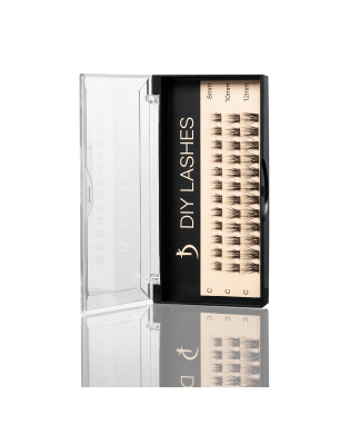 Eyelash Extensions DIY LASHES 01A C 0,07 (8 mm, 10 mm, 12 mm)