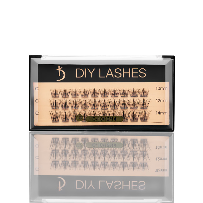 Eyelash Extensions DIY LASHES 02B C 0,07 (10 mm, 12 mm, 14 mm) - Kodi Professional