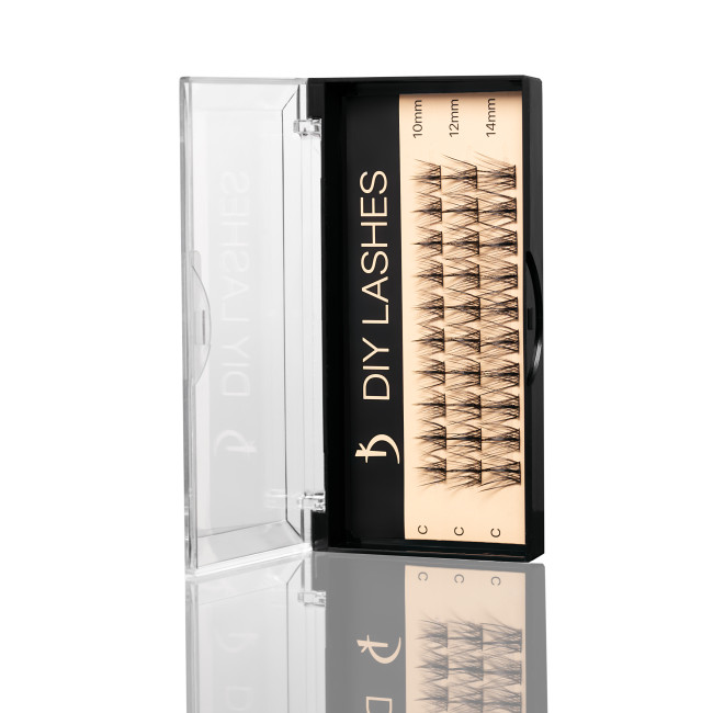 Eyelash Extensions DIY LASHES 02B C 0,07 (10 mm, 12 mm, 14 mm) - Kodi Professional