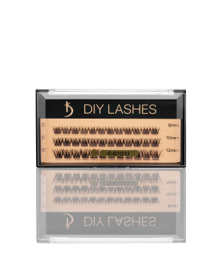 Eyelash Extensions DIY LASHES 04A C 0,07 (8 mm, 10 mm, 12 mm)