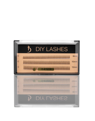 Extensions de cils DIY LASHES 08A C 0,07 (8 mm, 10 mm, 12 mm)