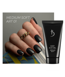 Professional acrylic gel system Easy duo gel Medium Soft Art  №01, 30 g