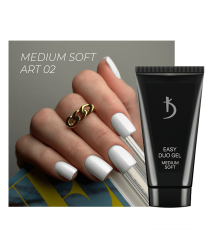 Professional acrylic gel system Easy duo gel Medium Soft Art №02, 60 g