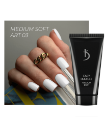 Professional acrylic gel system Easy duo gel Medium Soft Art №03, 30 g