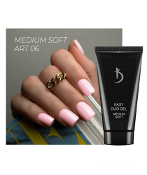 Professional acrylic gel system Easy duo gel Medium Soft Art №06, 60 g