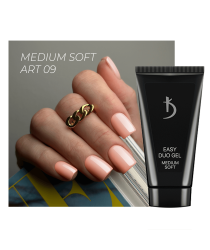 Professional acrylic gel system Easy duo gel Medium Soft Art №09, 30 g
