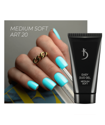 Système de gel acrylique professionnel Easy duo gel Medium Soft Art n° 20, 30 g