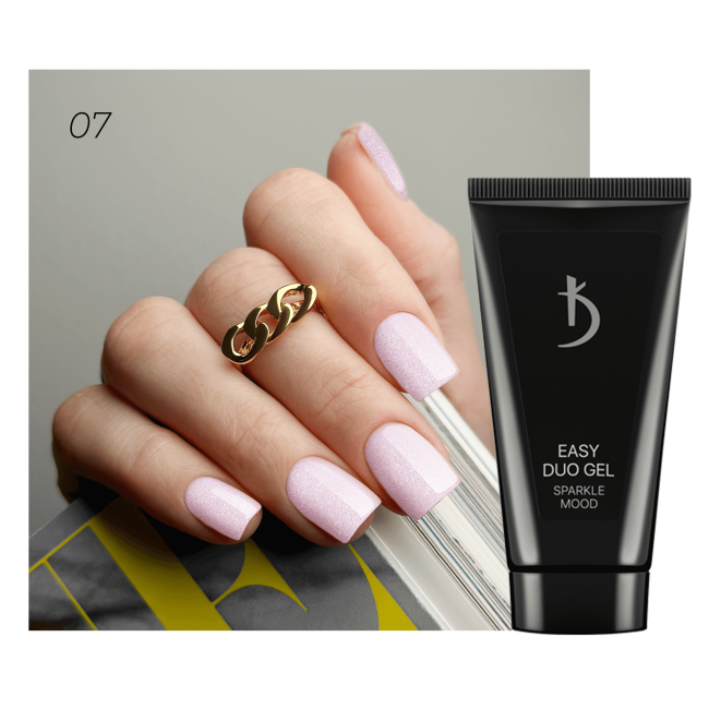 Système professionnel de gel acrylique Easy Duo Gel « Sparkle mood » n° 07, 30 g - Kodi Professional