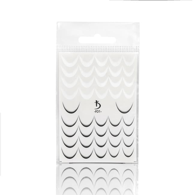 F01 French Ombre Slider Design (Black/White) - Kodi Professional