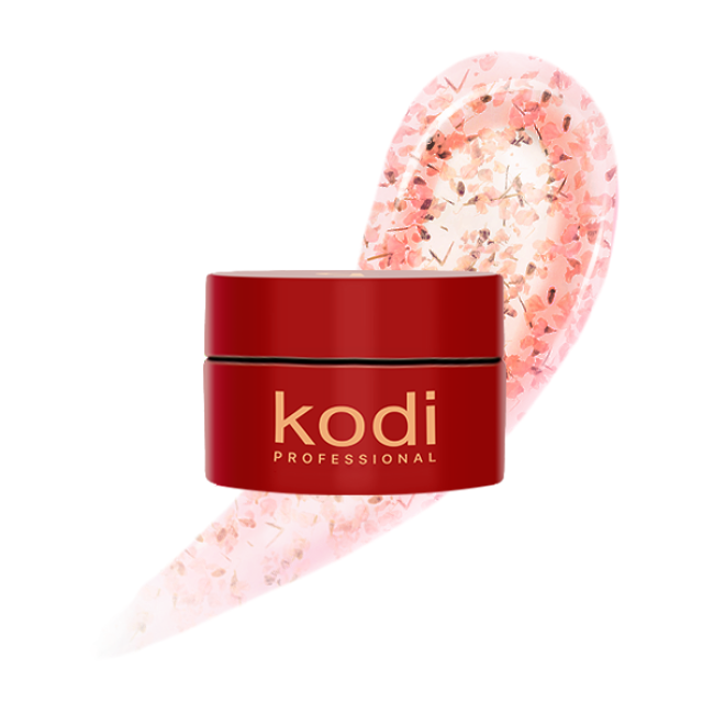 Flower Gel with dried flowers No.02, 4 ml - Kodi Professional