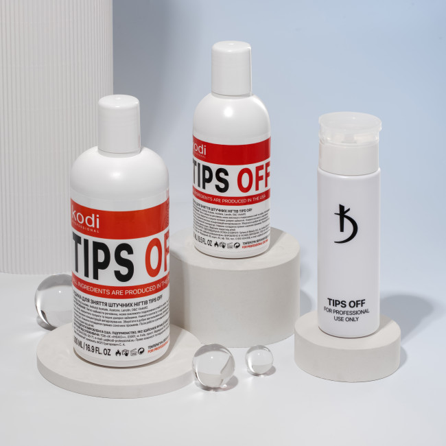 Tips Off - Dissolvant pour vernis gel/acrylique, 500 ml - Kodi Professional