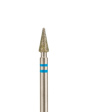 Foret diamanté semi-émoussé en forme de flamme, diamètre 2,3 mm, abrasif doux, P863f023