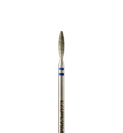 Foret diamanté, émoussé, en forme de flamme, diamètre 2,3 mm, abrasif moyen, P863m023