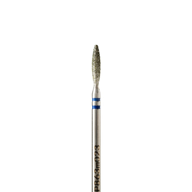 Foret diamanté, émoussé, en forme de flamme, diamètre 2,3 mm, abrasif moyen, P863m023 - Kodi Professional