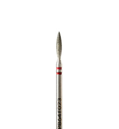 Foret diamanté en forme de flamme, semi-émoussé, diamètre 2,3 mm, abrasif doux, P864f023
