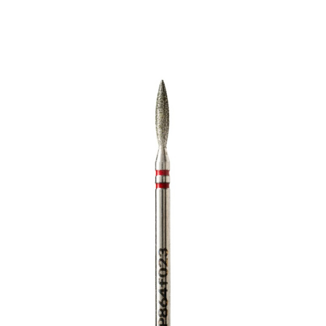 Foret diamanté en forme de flamme, semi-émoussé, diamètre 2,3 mm, abrasif doux, P864f023 - Kodi Professional
