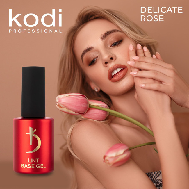 Lint base gel "Delicate Rose", 12 ml - Kodi Professional