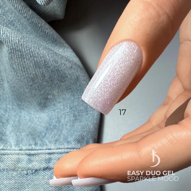Professional acrylic-gel system Easy Duo Gel “Sparkle mood” № 17, 30 g - Kodi Professional