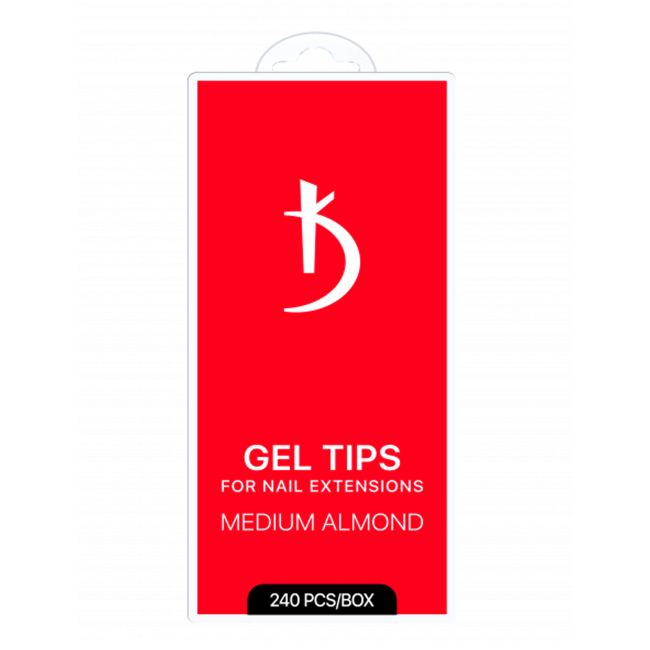 Embouts en gel pour extensions AMANDE MOYENNE (240 pièces/paquet) - Kodi Professional