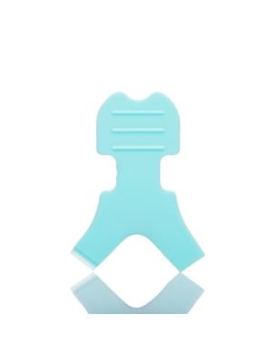 Soft V-shaped plastic applicator for fixing eyelashes