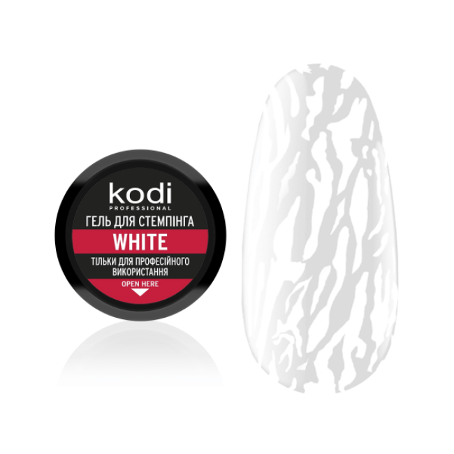 Stamping Gel White, 4 ml - Kodi Professional