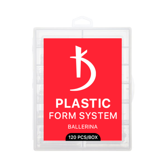 Formes en plastique réutilisables pour extensions d'ongles Ballerina (120 pièces/paquet) - Kodi Professional