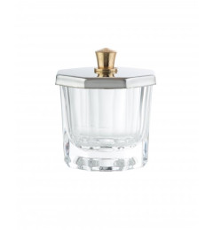 Glass bowl with metal lid, 10 ml