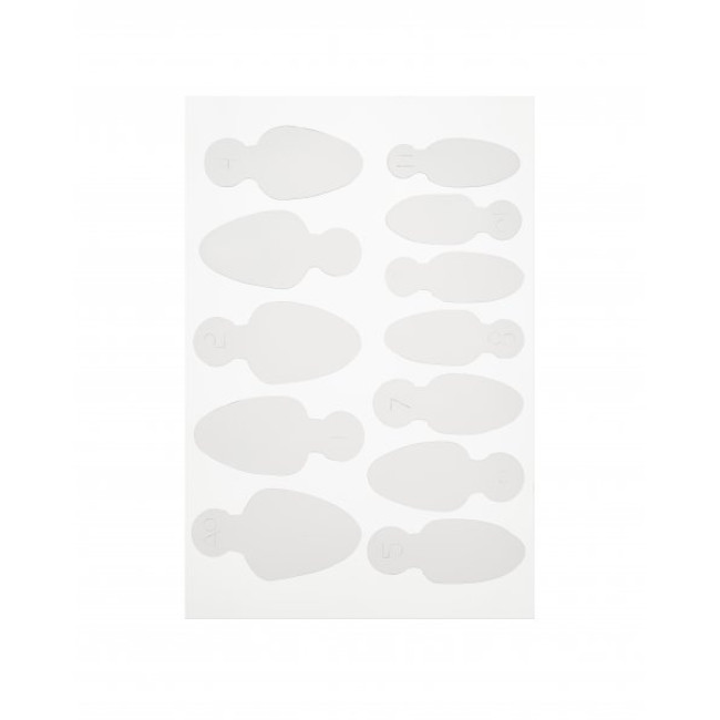 Moule Long Ovale - Pochoirs pour manucure française sur moules supérieurs (12 pièces/ensemble) - Kodi Professional