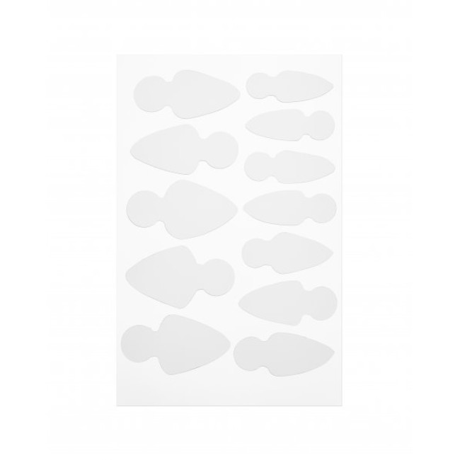 Moule Ovale Court - Pochoirs pour manucure française sur formes supérieures (12 pièces/ensemble) - Kodi Professional
