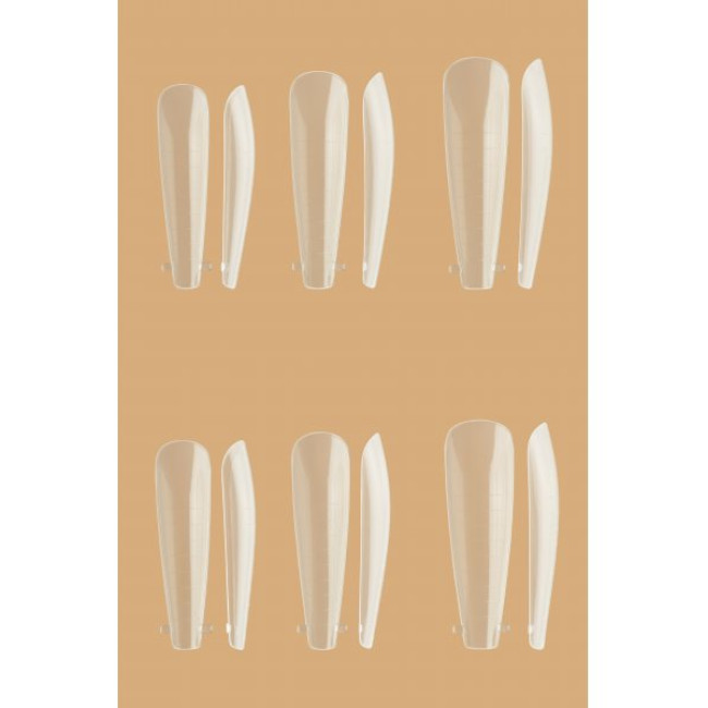 Formes en plastique réutilisables pour extensions d'ongles Ballerina (120 pièces/paquet) - Kodi Professional