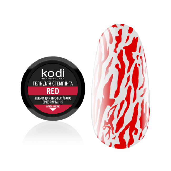 Gel de tamponnage rouge, 4 ml - Kodi Professional