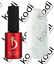 Top coat for gel polish No Sticky Sparkle Gold, 7 ml