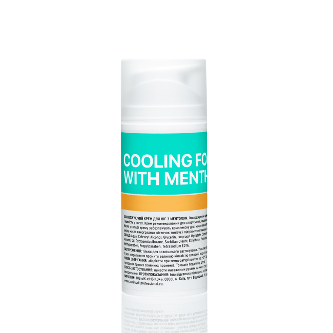 Cooling Foot Cream with Menthol, 100 ml - Kodi Professional