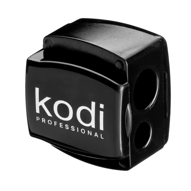 Taille-crayon cosmétique (noir brillant, avec deux lames) - Kodi Professional