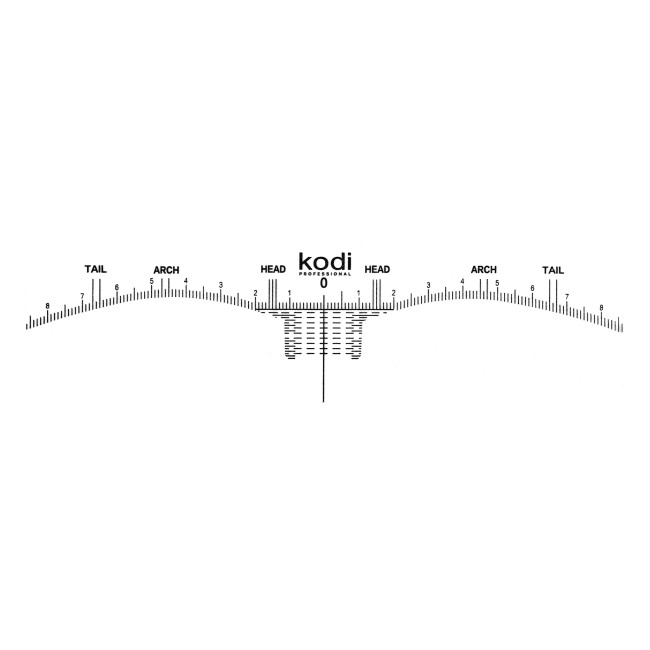 Self-Adhesive Eyebrow Ruler (10pcs) - Kodi Professional