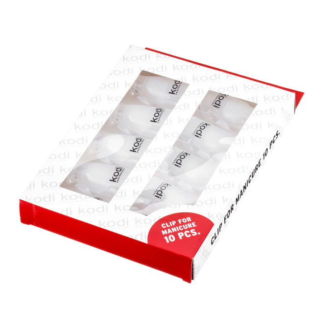 Clips for Gel Polish Removal (for Manicure), 10pcs - Kodi Professional