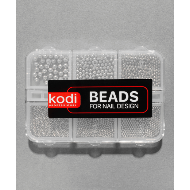 Perles pour la conception des ongles (couleur : gris clair) - Kodi Professional