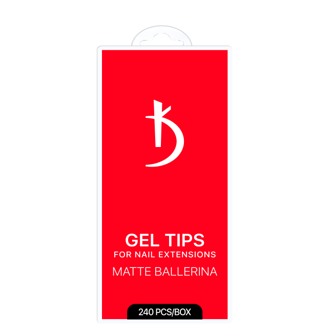 Embouts en gel pour extensions MATTE BALLERINA (240 pièces/paquet) - Kodi Professional