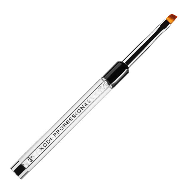 Brush for Gel Nail Modeling № 6 / S, Handle: Metal Acrylic, Bristle: Nylon - Kodi Professional