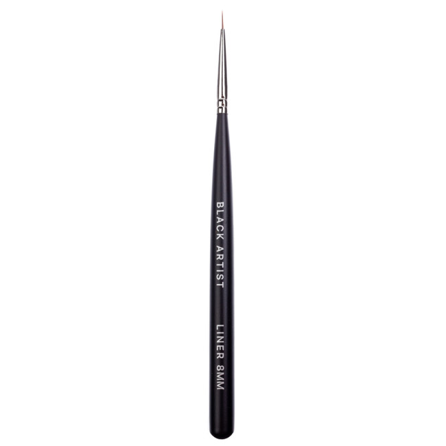 Painting Brush Liner 8mm (Handle: Black, Bristle: Nylon) - Kodi Professional