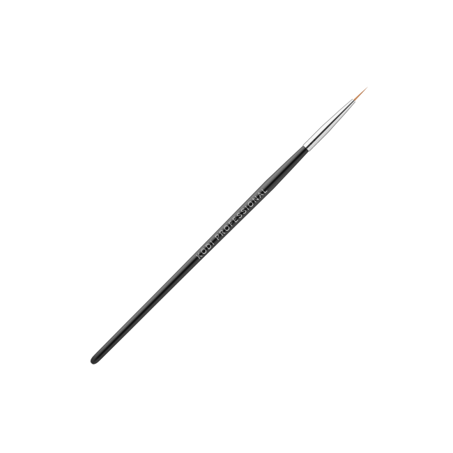 Pinceau pour peinture en tube n° 1 (manche : bois noir, poils : colonne) - Kodi Professional